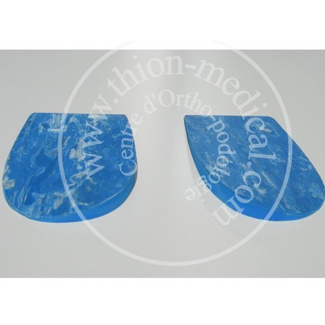 Talonnettes orthopédiques longues, grandissantes ou de compensation. en thermoliège très résistant et cuir véritable. Tailles du 35 au 46, épaisseurs du 3mm au 15mm. (41/43-10MM